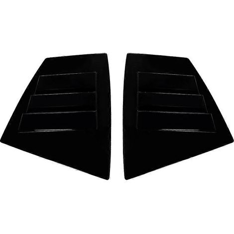 Voiture arrière triangulaire fenêtre persiennes volets stores couverture garniture pour subaru WRX STI VA 2014-2021 noir brillant (1/5)
