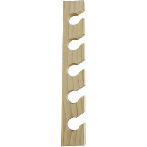 Hutaufhänger aus Holz mit Ablagefläche, Holzfarbe