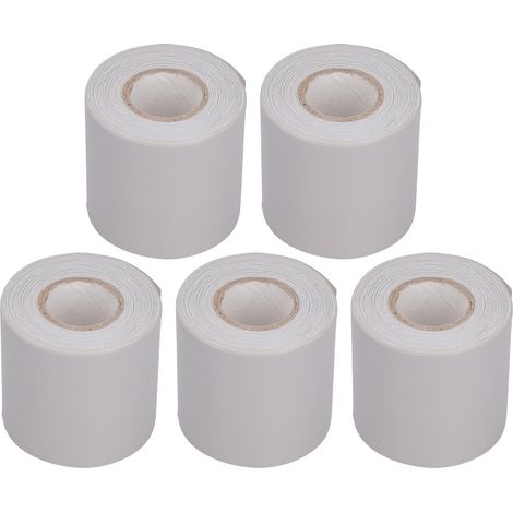 Ruban adhésif pour tuyau de climatiseur, 5 pièces, résistant à l'huile, ruban d'emballage de protection, largeur 6cm (gris).