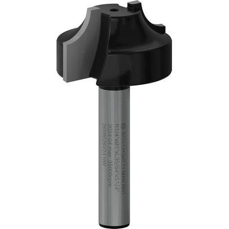 Bosch PRO Router Bit Ovolo R 1/4 Shank 1/4 2608628424