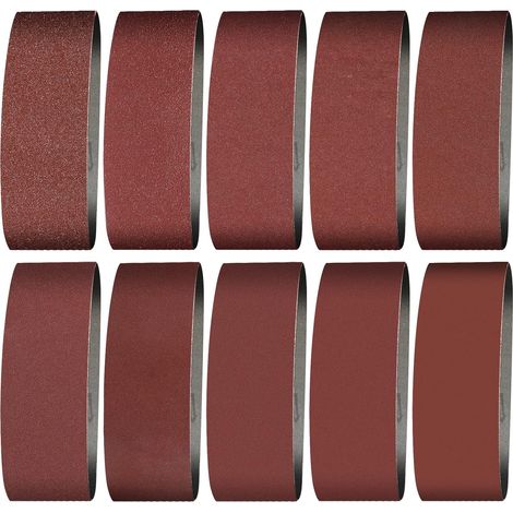 Bande Abrasive 100 x 915 mm, P120 grains fins, pour la ponceuse de ceinture, pour le travail du bois, le meulage, l'aiguection, le polissage en métal （8 pcs)