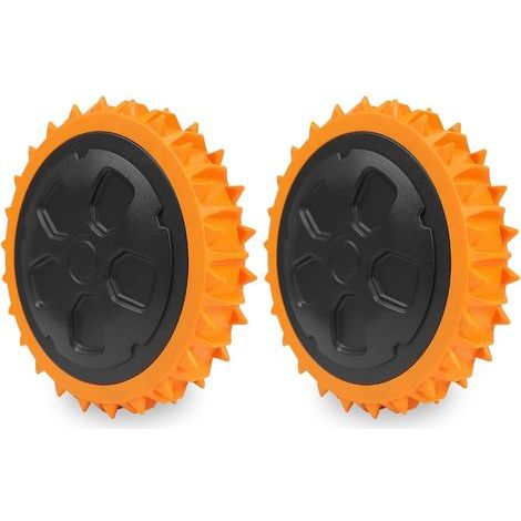Roues Pour Worx Landroid-Lestées tout-terrain, compatibles pour robots tondeuses WR141E / WR142E / WR143E / WR165E / WR167E (1/5)