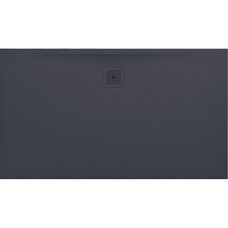 Receveur de douche LAUFEN PRO rectangulaire, bonde côté long 1400 x 800 x 30 mm anthracite LAUFEN