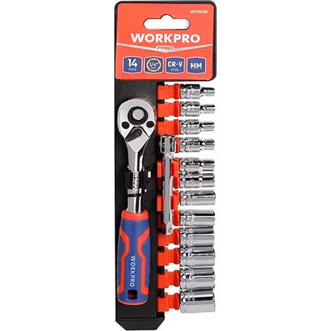 Clé à douilles - Ensemble de 14 pièces 1/4" - 21137 - (1/4)