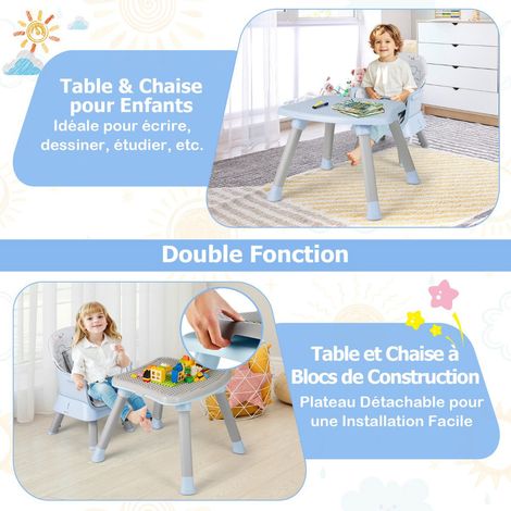 Baby High Chair 6-in-1 Convertible, 5-Point Harness Tray (1/5)