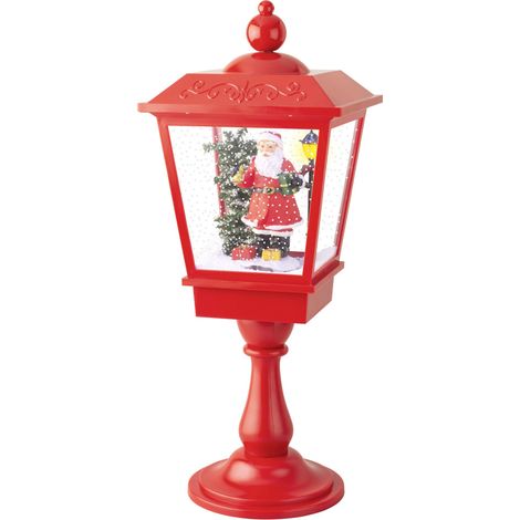 Laterne LED Lumineo Rot Weihnachtsmann Musik Bewegung - Marke: Lumineo -- EAN: 8720194872703