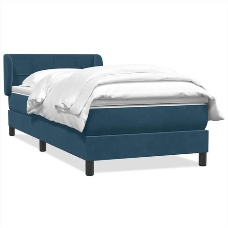 Maison Exclusive - Boxspringbett mit Matratze Dunkelblau 80x220 c