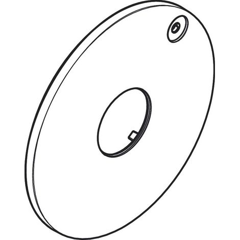 Hansgrohe Rosette 1 Verbraucher DuoTurn S, Oberfläche: Chrom, 94923000
