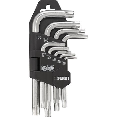 JUEGO DE LLAVES ACODADAS TORX CORTAS FERVI 0220/C (1/3)