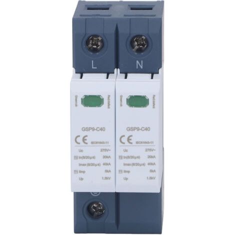 QORVA-Dispositif de protection contre les surtensions, protection de tension PC 40KA 2P 275V AC, parafoudre (1/5)