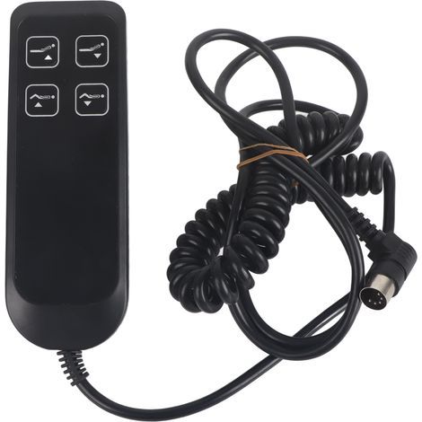 Interrupteur électrique noir pour fauteuil inclinable, fonctionnement Simple, contrleur de canapé, 4 boutons, 5 broches, pour le bureau et la maison (1/4)