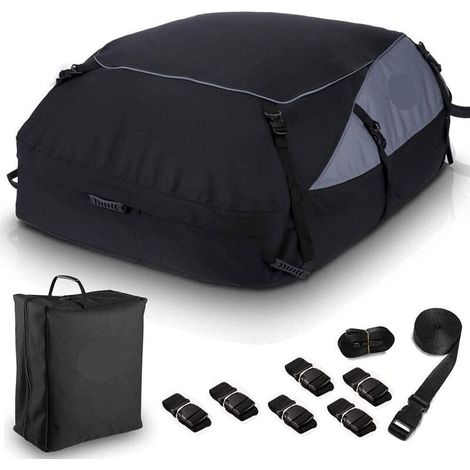 MINKUROW Auto-Dachtasche für Reisen, weiche Auto-Dachbox, geeignet für Autos, LKWs, SUV, Limousine, Schrägheck, M: 130 x 100 x 45 cm