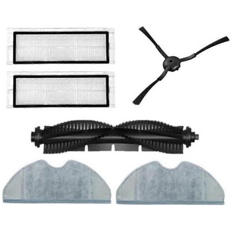 Brosse rotative, brosse latérale, filtre HEPA, chiffon de nettoyage pour aspirateur robot Qihoo 360 S7 Pro (pièce de rechange) (1/5)