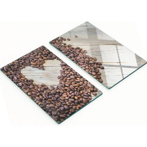 Multifunktionale dekorative Glas-Kaffeebohnenbretter in Herzform, 2 x 30 x 52 cm (1/5)