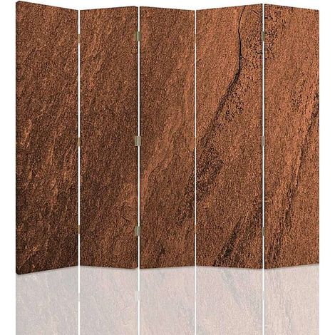 Paravent Design Imitation Liège à Motif Arbres Déco - 180 x 180 cm - 1 face déco, 1 face noir (1/5)