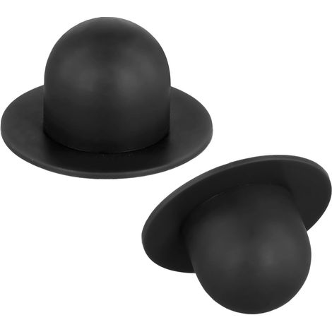 2pcs Bouchons de Piscine de Remplacement pour Piscine Hors Sol, Bouchon Mural de Piscine Bouchon Trou Crépine Pompe de Filtre Compatible avec 28270 28271 28272 28273 (Noir) (1/5)