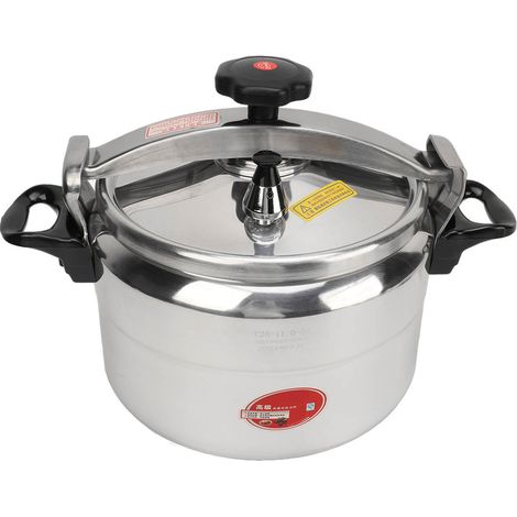Autocuiseur en alliage d'aluminium antidéflagrant avec couvercle à ouverture par rotation et poignées renforcées, modèle à gaz 11 L, pour usage domestique et professionnel. (1/5)