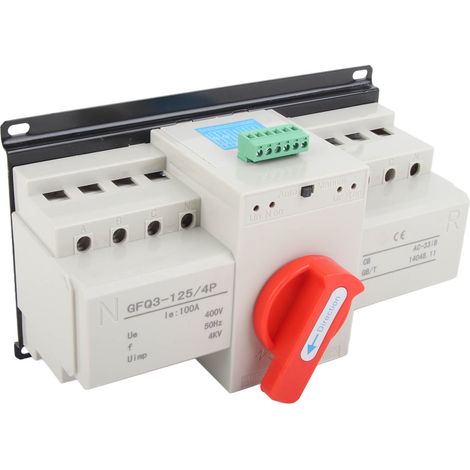 Interrupteur de Transfert Automatique 100A 4P pour Générateur, Double Alimentation AC400V pour Usage Hospitalier (1/5)