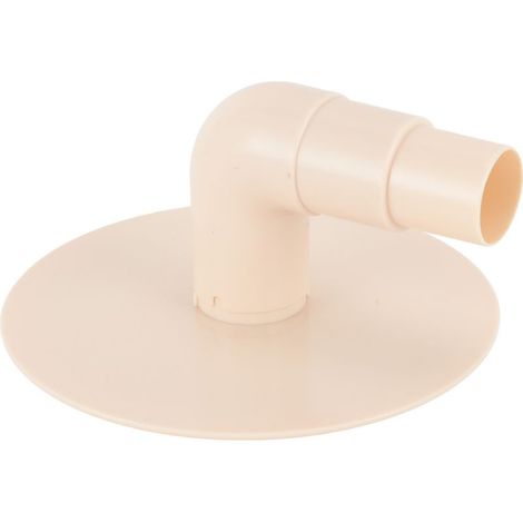 Plaque d'aspiration pour skimmer de piscine - Compatible HydroTools 8929 (1 plaque avec coude) (1/5)