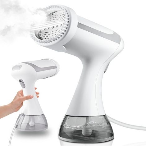 1500W Garment Steamer – 300ml Water Tank – 30s Fast Heat-Up – 22min Use – For All Fabrics – Ergonomic Design (1/5)