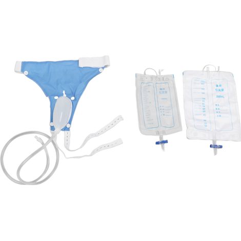 Sac de collecte d'urine étanche respirant 1000ml/2000ml, poche de drainage en silicone haute capacité pour personnes âgées, usage médical confortable (1/5)