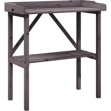 Maison Exclusive - Pflanztisch mit Ablage Grau 78x38x82,5 cm Mass
