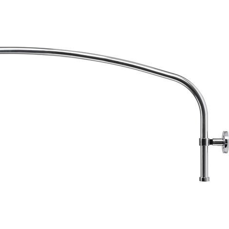 Croydex Luxury Curved Shower Curtain Rod, Maximum Length 2000mm, Chrome (1/5)