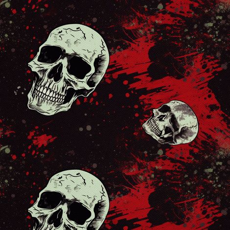 Tela decorativa para exteriores Oxford - Motivo de calavera I DX4652 (1/5)