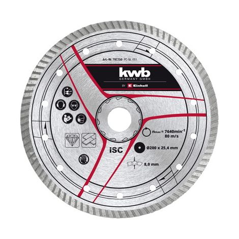 KWB Disque Turbo diamanté 200x25,4 mm (1/5)