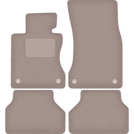 Tappetini in velluto beige per: BMW 5 E61 RZEPY kombi, avant (2003-2010)