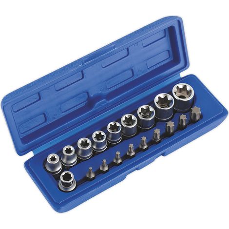Sealey Premier TRX-Star Socket & Bit Set 3/8""Sq Drive 19pc AK6191 (1/2)