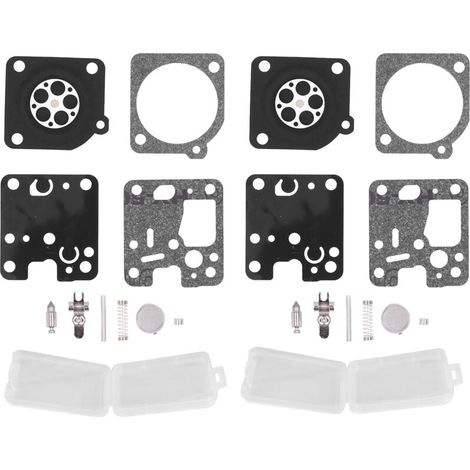 Vergaser-Reparatursatz (2 Sets) für SRM 210 und SRM 230 Kettensägen - 22 Stück Gummi-Papier-Dichtungen