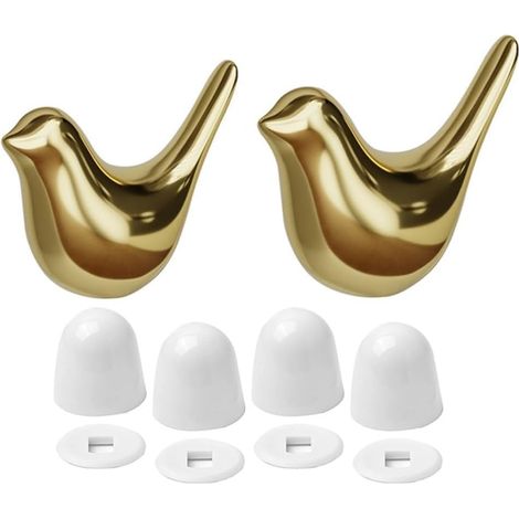 Compatible avec les cache-boulons de WC en porcelaine à motifs