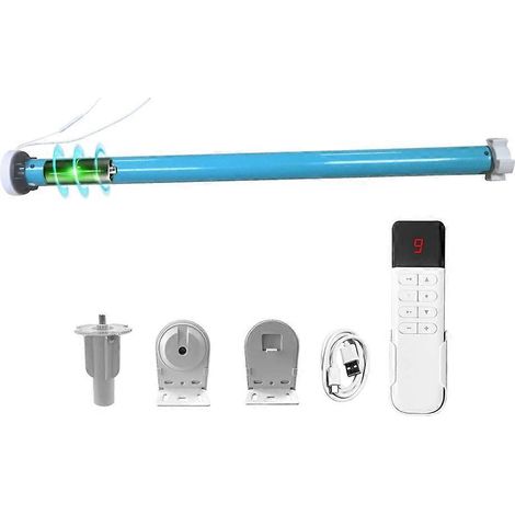 Moteur automatique de store enrouleur intelligent Tuya Zigbee à batterie pour tube de 38 mm, compatible avec Alexa et Alice (type 1). (1/5)