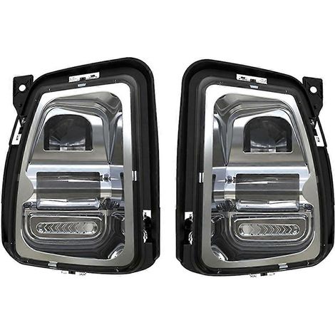 Satz mit 2 LED-Nebelscheinwerfern für Dodge Ram 1500 (2013-2018), klare Frontstoßstangenleuchten, Teilenummern 68104821AC und 68104820AC. (1/5)