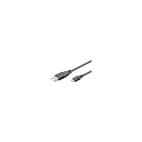 Microconnect USBABMICRO1 cable USB 1 m USB 2.0 USB A Micro-USB B Negro (1/3)