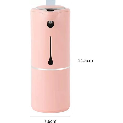 Distributeur de savon automatique à capteur (rose) avec capteur intelligent pour désinfectant pour les mains (1/5)
