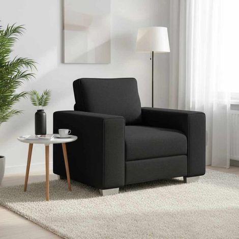 Sofa-Sessel Schwarz 100 cm Stoff