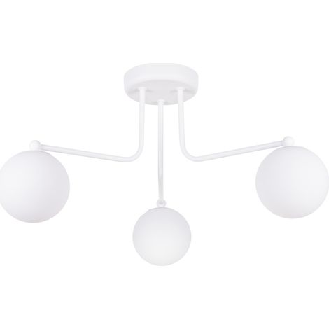 Lampada da soffitto moderna bianca con sfere di vetro per soggiorno o ingresso 3xG9 8W ASTRAL Sollux Lighting (1/5)
