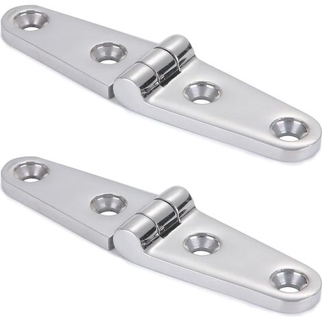 Mirror Polished Stainless Steel Door Hinge Furniture Hinges For Marine Boat Hinges SUS316 101.5mm26mm 2pcs (1/5)
