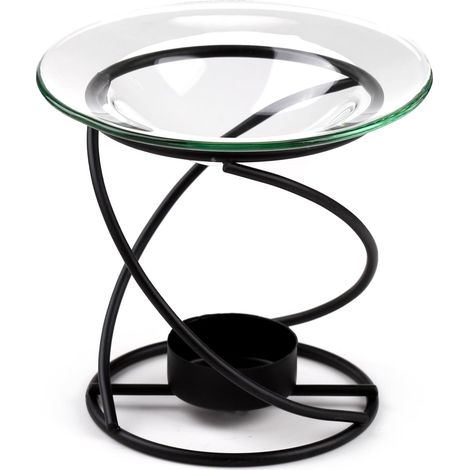 Puckator OB100 Bruciatore Spirale a Olio, Metallo, 12 x 12 x 10 cm, Nero (1/5)