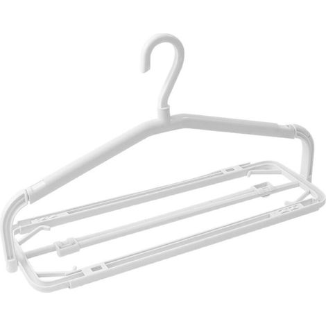 XEPHO Porte-vêtements pliable à longueur réglable - Solution de rangement pour serviettes, pantalons, maison, dortoir