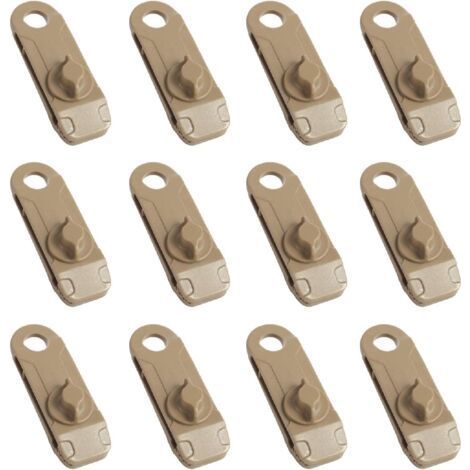 Pinces de Bâche Clips de Tente de Camping en Plastique Petite Pince à Oeillets pour Auvent Toile d'Ombrage de Jardin Activités de Plein Air (1/4)