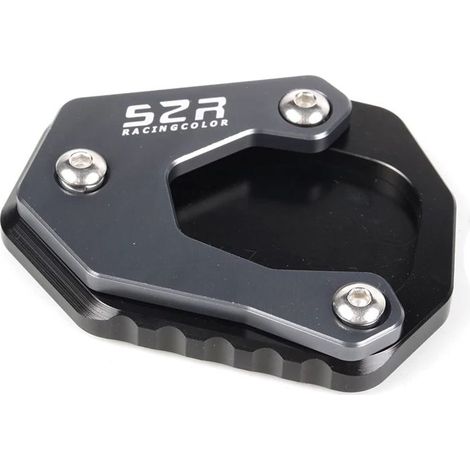 (Gris) Rehausse de béquille latérale pour moto, compatible avec VOGE 500DS, 500R, 650DS, 500 R et 650 DS. Accessoires maxpower (1/4)