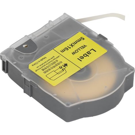 Convient aux machines de marquage de fils MAX, ruban d'étiquettes autocollant 5 mm LM-550A, autocollant jaune 5 mm, 16 m (1/5)