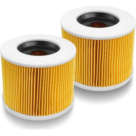 Lot de 2 filtre à aspirateur pour karcher series WD2 WD3 WD3P NT18 MV2 MV3 filtres à cartouche, Filtre de rechange pour Kärcher aspirateurs humides et secs (1/5)