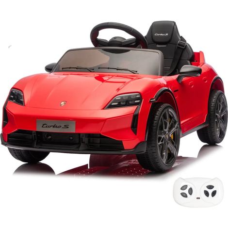 Porsche Taycan Turbo S Elektro Kinderauto 12V - Rot
