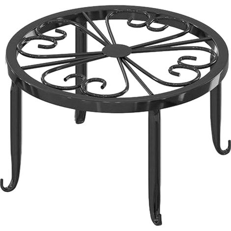 Soporte redondo de metal resistente a la corrosión para plantas y taburete de exhibición. (1/5)