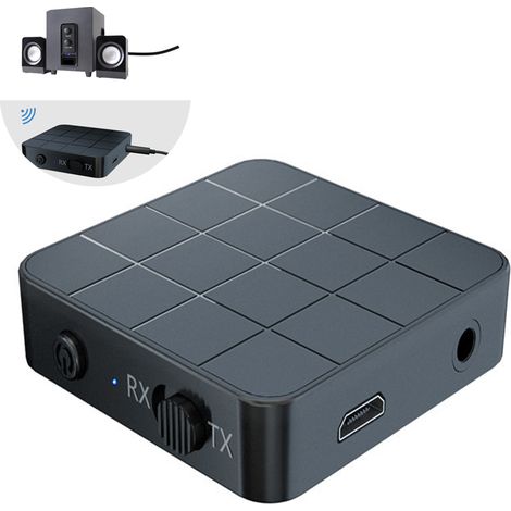 Adaptateur Bluetooth 5.0 - Émetteur et Récepteur Audio Sans Fil 2-en-1 - Compatible RCA et Jack 3,5 mm - Faible Latence - Pour TV, PC, Enceintes et Casques - 1 Pièce (1/5)