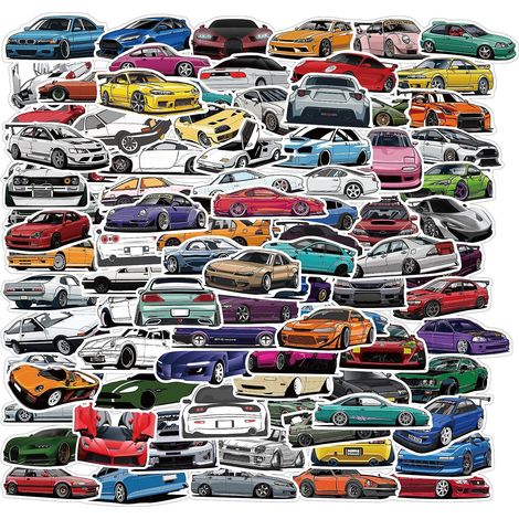 Lot de 100 autocollants en vinyle assortis pour ordinateur portable, téléphone, bouteille d'eau et plus encore (1/5)